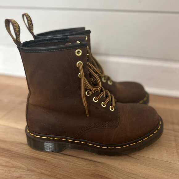 Dr. Martens Leather Combat Boots Women's Size: 6 | US 6 - Picture 3 of 5